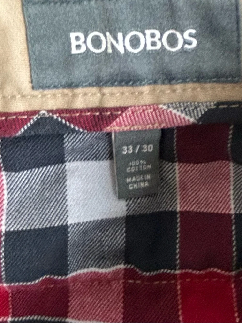 Bonobos Men's Khaki Chino Pants - Classic Casual Fit size 33 - Picture 5 of 10